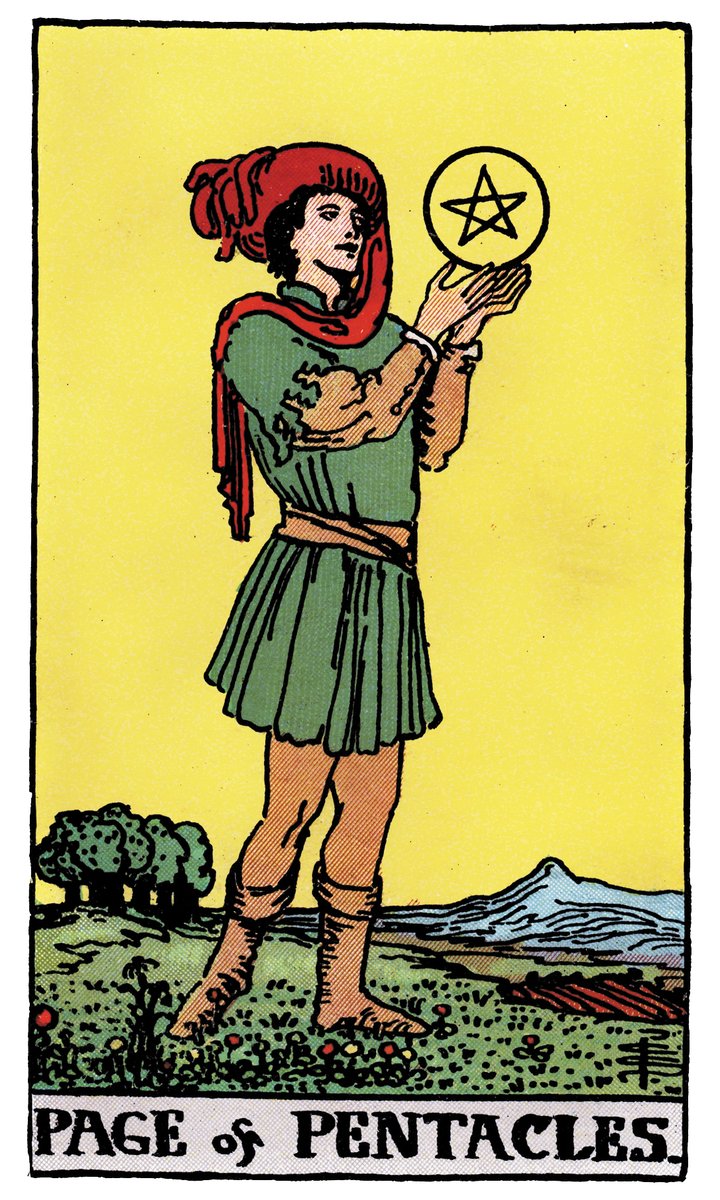 Tılsım page (Page of Pentacles)